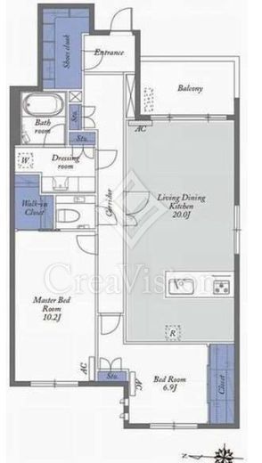 ルフィット代々木大山町　202号室　間取り