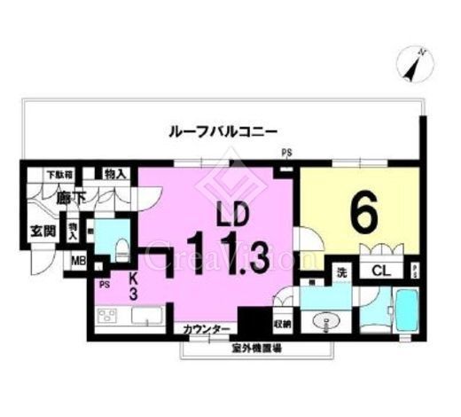 Feel A 飯田橋　406号室　間取り