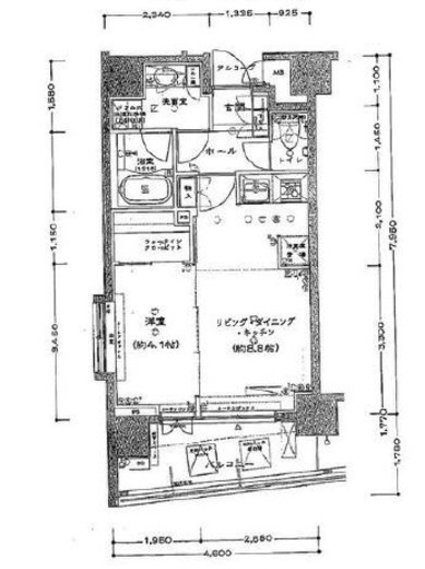 グランアビテ四谷三丁目ステーションフロント　304号室　間取り