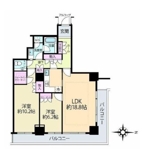 恵比寿ガーデンテラス壱番館　1503号室　間取り