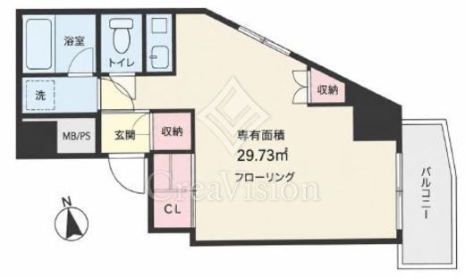 コート代官山　1204号室　間取り
