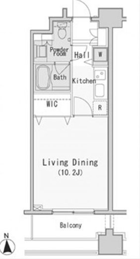 レジディア西麻布　504号室　間取り