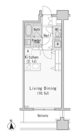 レジディア西麻布　702号室　間取り