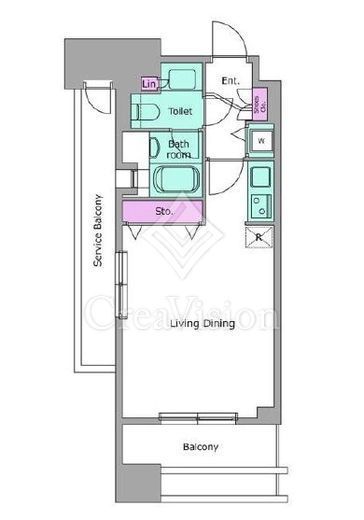 レジディア西麻布　801号室　間取り