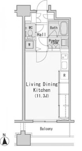 レジディア西麻布　803号室　間取り