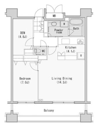 レジディア西麻布　905号室　間取り