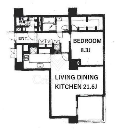 ペアシティルネッサンス　714号室　間取り