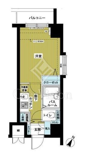 トーシンフェニックス初台弐番館　1203号室　間取り