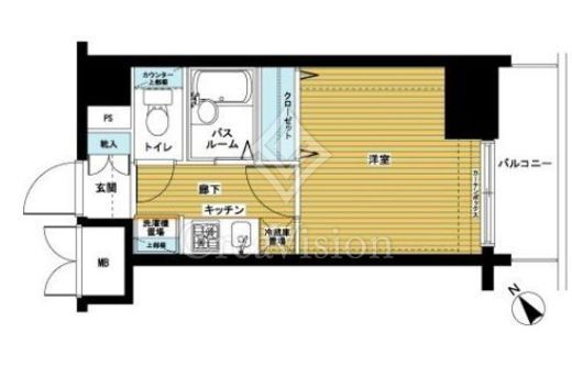 トーシンフェニックス代々木　502号室　間取り