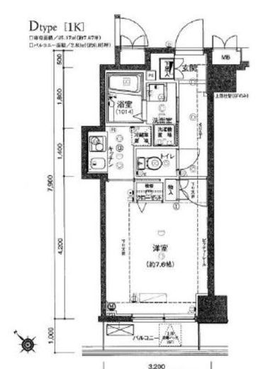 ハーモニーレジデンス月島　502号室　間取り