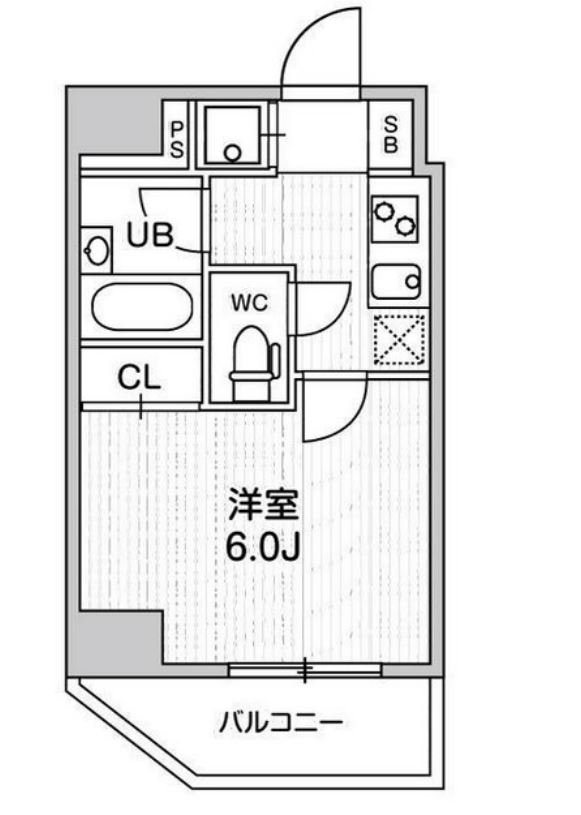 コンシェリア新橋　504号室　間取り