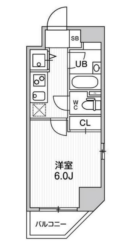 コンシェリア新橋　706号室　間取り