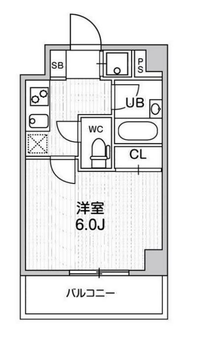 コンシェリア新橋　1503号室　間取り