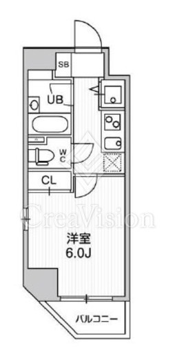 コンシェリア新橋　1109号室　間取り