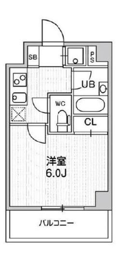 コンシェリア新橋　1503号室　間取り