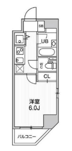 コンシェリア新橋　706号室　間取り