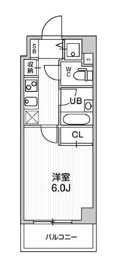 コンシェリア新橋　908号室　間取り