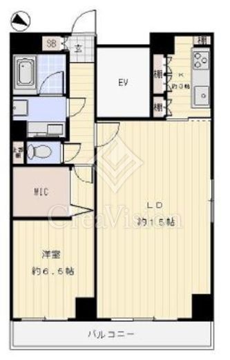 ナビウスオペラ通り　405号室　間取り
