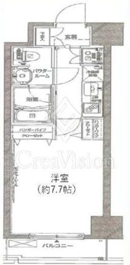 パレステュディオ渋谷本町　1204号室　間取り
