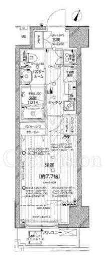 パレステュディオ渋谷本町　902号室　間取り