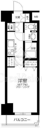 パレステュディオ渋谷本町　1109号室　間取り