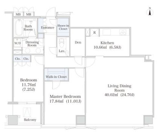 大井町ハイツ　1210号室　間取り