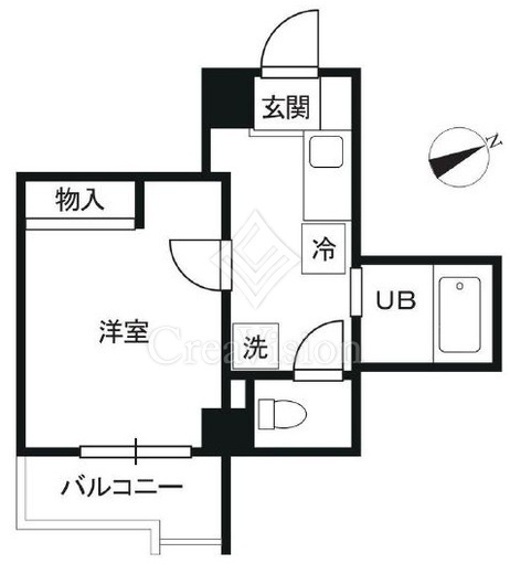 プレール渋谷壱番館　103号室　間取り
