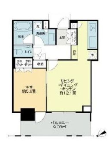 パークコート六本木ヒルトップ　512号室　間取り
