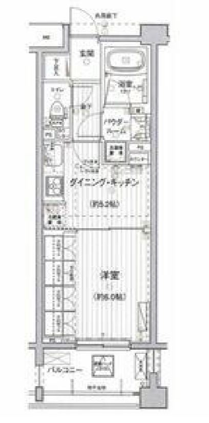 プレジール新宿大久保　217号室　間取り