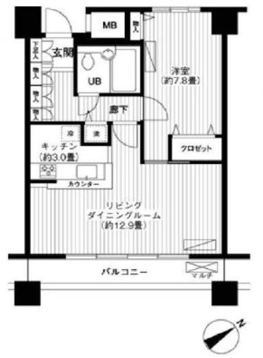 LOOP-M　206号室　間取り