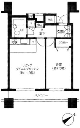 LOOP-M　304号室　間取り