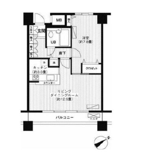 LOOP-M　602号室　間取り