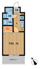 プライムアーバン門前仲町　510号室　間取り