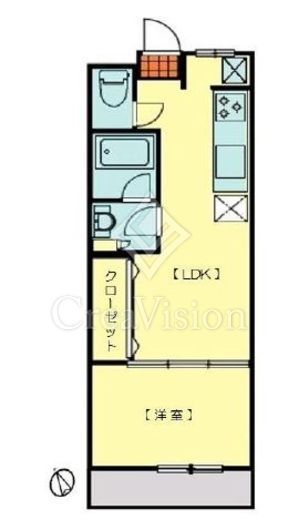 渋谷マンション　902号室　間取り