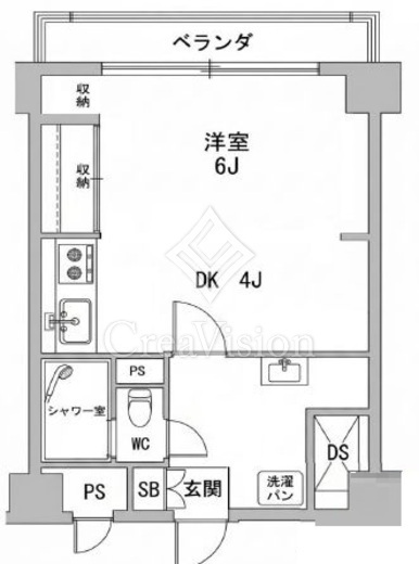 渋谷藤和コープ　1108号室　間取り