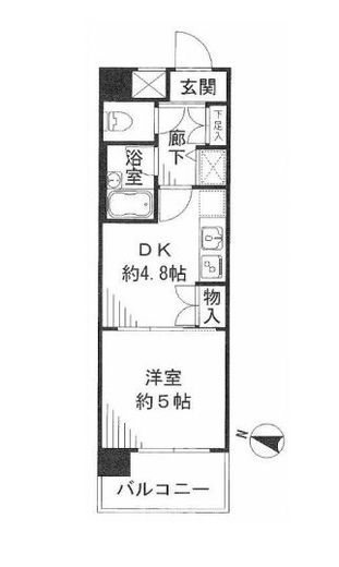 シティスクエア恵比寿　906号室　間取り