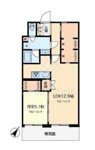 常磐松サマリヤマンション　104号室　間取り