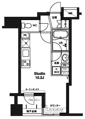 コンフォリア銀座イースト　306号室　間取り
