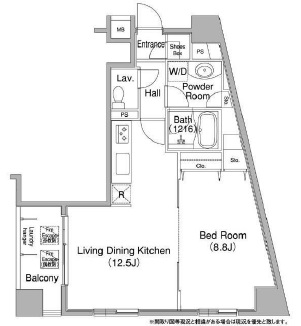 コンフォリア銀座イースト　309号室　間取り