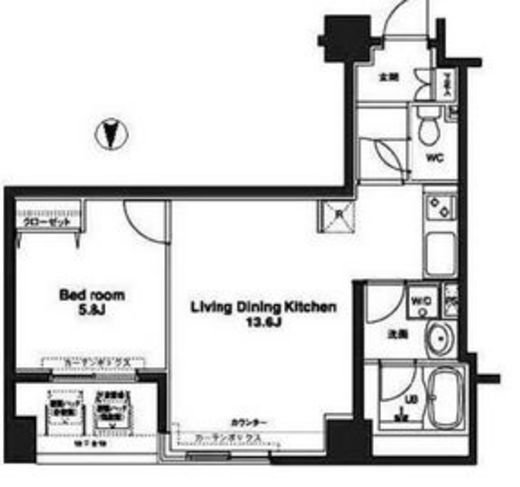 コンフォリア銀座イースト　604号室　間取り