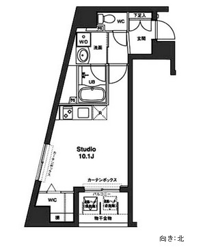 コンフォリア銀座イースト　708号室　間取り