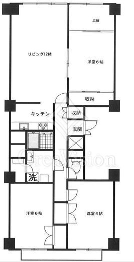 代々木の杜ハイツ　514号室　間取り
