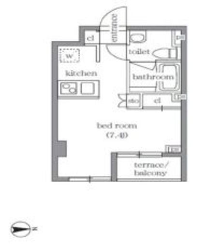 ガーデン代々木八幡　207号室　間取り