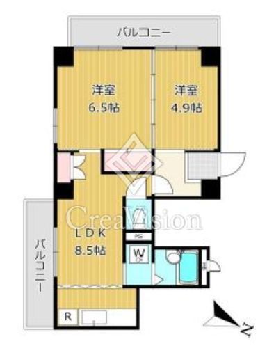 代々木伊藤ローヤルコーポ　302号室　間取り