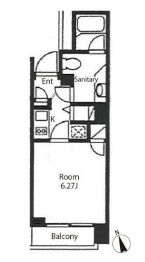 カスタリア戸越駅前　315号室　間取り