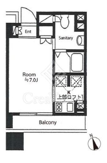カスタリア戸越駅前　507号室　間取り
