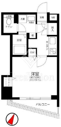 菱和パレス渋谷西　602号室　間取り