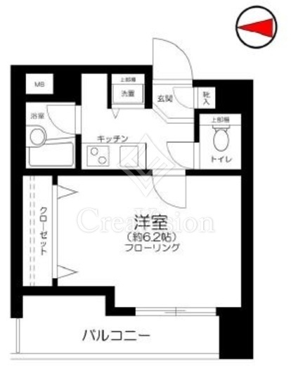 菱和パレス渋谷西壱番館　802号室　間取り