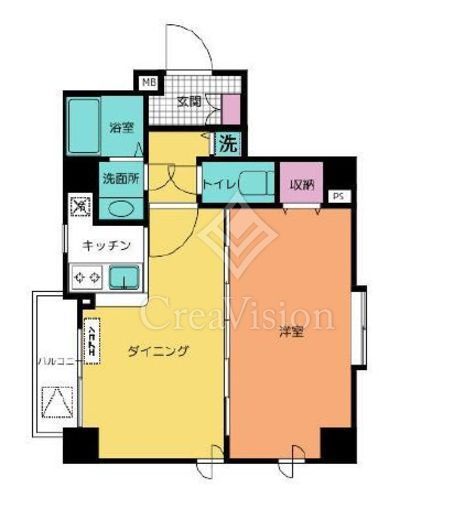 菱和パレス代官山　401号室　間取り