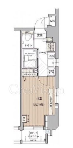 エステムプラザ丸の内ノースライズ　602号室　間取り